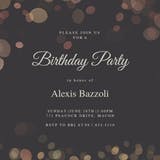 Filtered Bubbles - Birthday Invitation